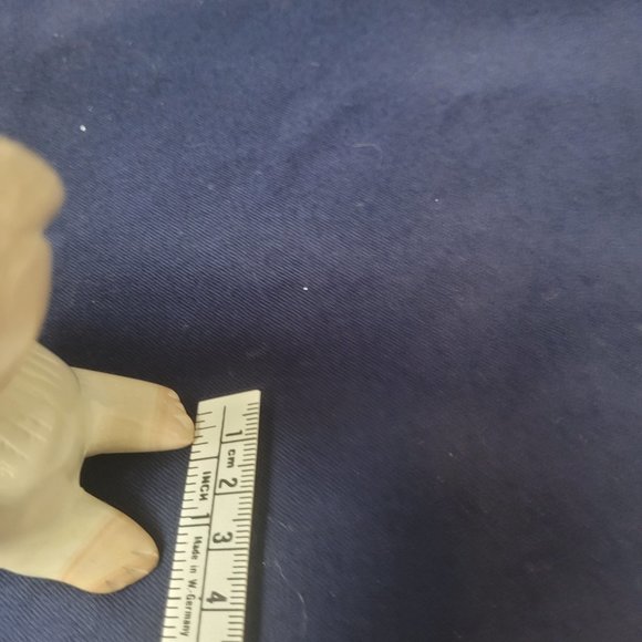 Dog Figurine Soapstone Laying Long Ears Stone - Picture 10 of 10